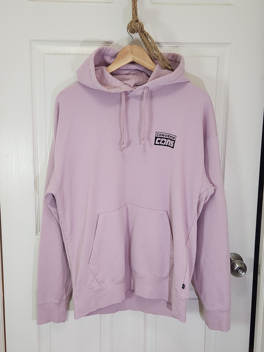 Converse Hoodie CONS Lavender Pullover. Unisex